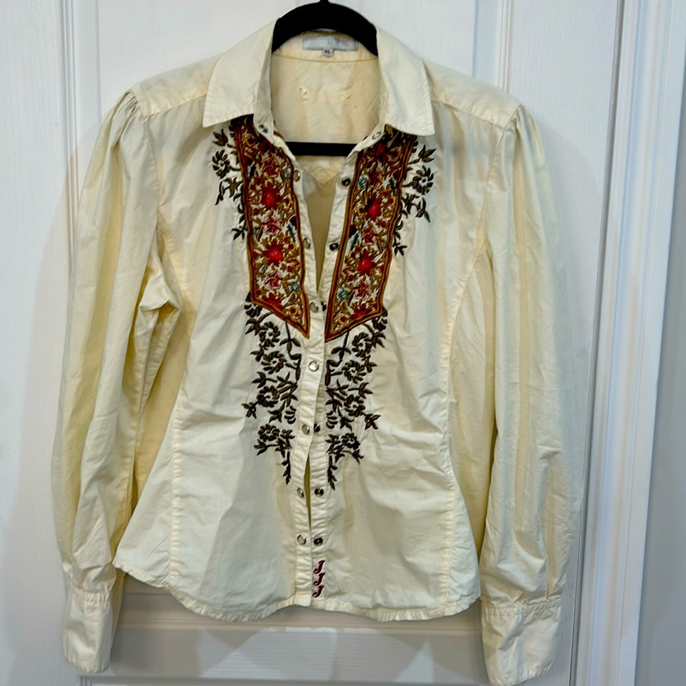 Johnny Was button down shirt